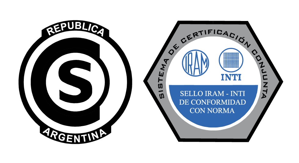 IRAM-INTI Sistema de certificación conjunta para cables de acero Sello de conformidad para ascensores norma IRAM 840 licencia DC-M-I91-001.1C1.